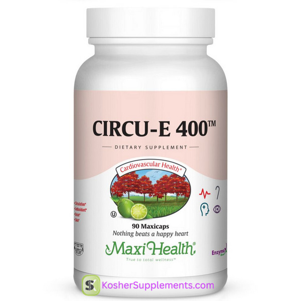 Maxi Health Kosher Circu E 400 Vitamin E Capsules